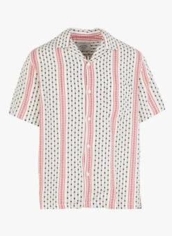 ORTO - Multicolored Striped Cotton Shirt With Classic Collar