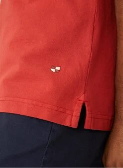 HENDEL - Red Short-sleeved Cotton Piqué Polo Shirt 7 HENDEL - Red Short-sleeved Cotton Piqué Polo Shirt -Deals Mode Modee Store 4213052