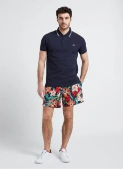 Gant Blue Regular-fit Embroidered Cotton Polo Shirt -Deals Mode Modee Store 4216251