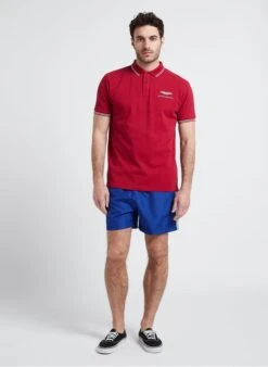 Red Hackett X Aston Martin Regular-fit Cotton Polo Shirt -Deals Mode Modee Store 4216595