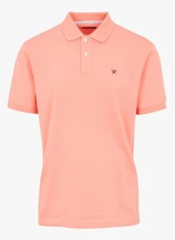 Hackett Pink Slim-fit Cotton Piqué Polo Shirt