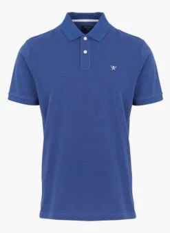 Hackett Blue Slim-fit Cotton Piqué Polo Shirt