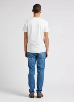 Ikks White Regular-fit Round-neck Cotton T-shirt With Screen Print -Deals Mode Modee Store 4245695