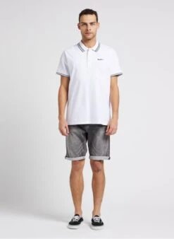 Pepe Jeans JETT - White Regular-fit Cotton-blend Polo Shirt -Deals Mode Modee Store 4245777