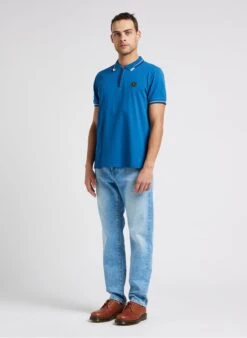 LE TEMPS DES CERISES Blue Straight Faded Cotton Jeans -Deals Mode Modee Store 4245842