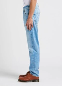 LE TEMPS DES CERISES Blue Straight Faded Cotton Jeans -Deals Mode Modee Store 4245847