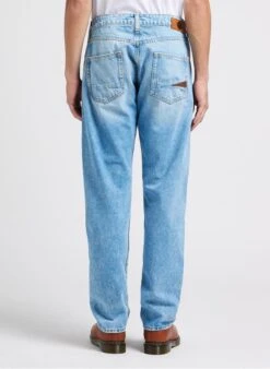 LE TEMPS DES CERISES Blue Straight Faded Cotton Jeans -Deals Mode Modee Store 4245848