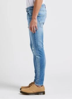 LE TEMPS DES CERISES POWERC - Blue Faded Cotton Skinny Jeans -Deals Mode Modee Store 4245883