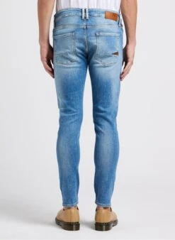 LE TEMPS DES CERISES POWERC - Blue Faded Cotton Skinny Jeans -Deals Mode Modee Store 4245884