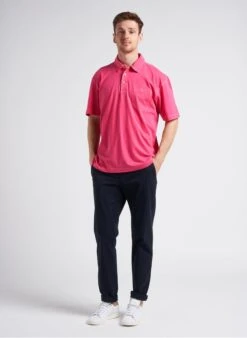 Gant Pink Regular-fit Faded Jersey Polo Shirt -Deals Mode Modee Store 4246106