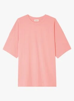 American Vintage FIZVALLEY - Orange Round-neck Cotton T-shirt