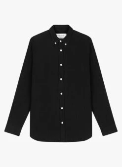 CHEVIGNON MOUSSE - Black Regular-fit Organic Cotton Shirt