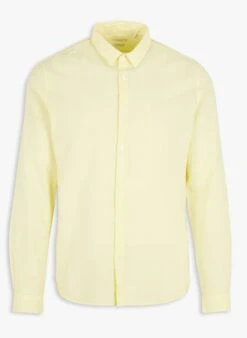 Ikks Yellow Slim-fit Cotton Shirt