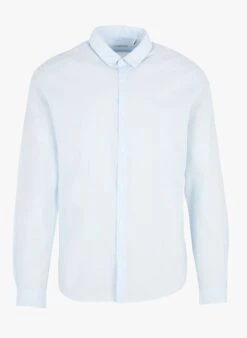 Ikks Blue Slim-fit Cotton Shirt