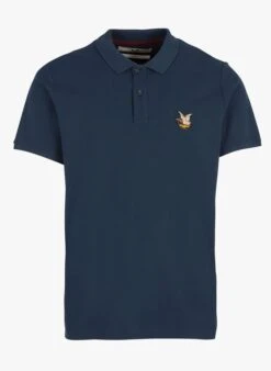 CHEVIGNON POLO BADGE - Blue Polo Manches Courtes En Coton