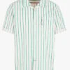Scotch And Soda Pink Striped Cotton Shirt With Classic Collar